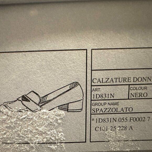 PRADA 35 Triangle Logo Leather Pumps Heels Loafers Shoes Black - Picture 13 of 13